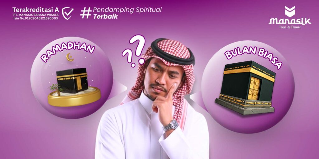 Bandingkan biaya umroh Ramadhan dan bulan biasa. Ketahui alasan harga naik, kelebihan tiap waktu, dan tips memilih waktu umroh paling tepat.