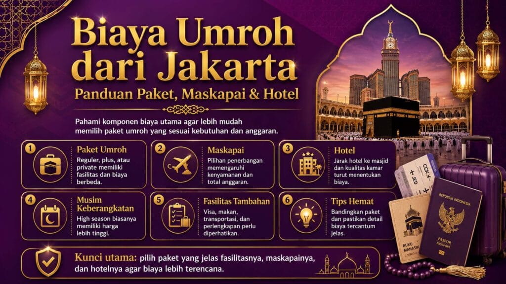 Biaya Umroh dari Jakarta Panduan Paket, Maskapai & Hotel