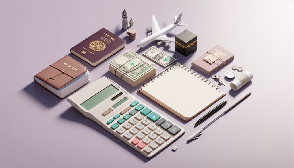 Panduan lengkap menghitung biaya umroh sendiri: tiket, hotel, visa, konsumsi, dan biaya tambahan. Cocok untuk membuat estimasi anggaran yang akurat.