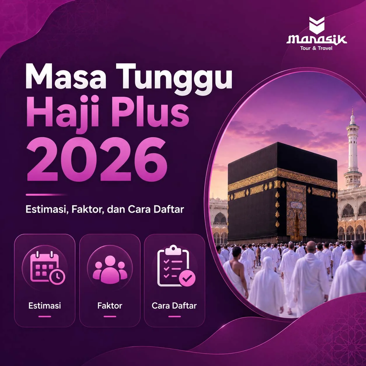 Masa Tunggu Haji Plus 2026 Estimasi, Faktor, dan Cara Daftar