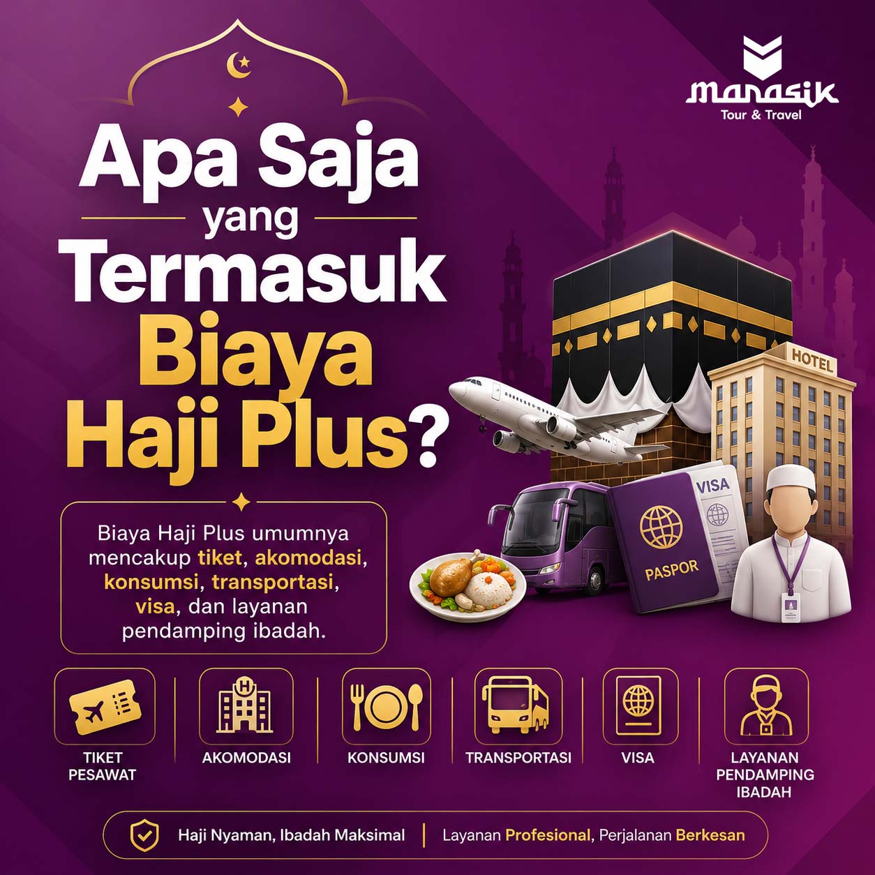 Pahami fasilitas yang termasuk dalam biaya Haji Plus