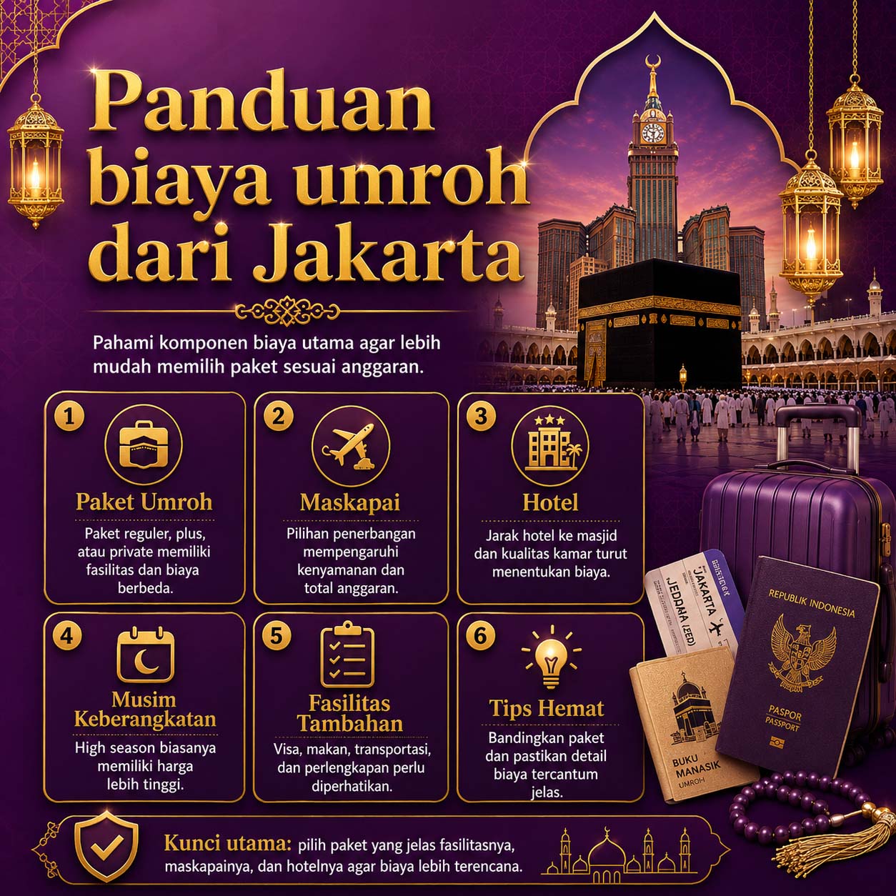 Panduan biaya umroh dari Jakarta