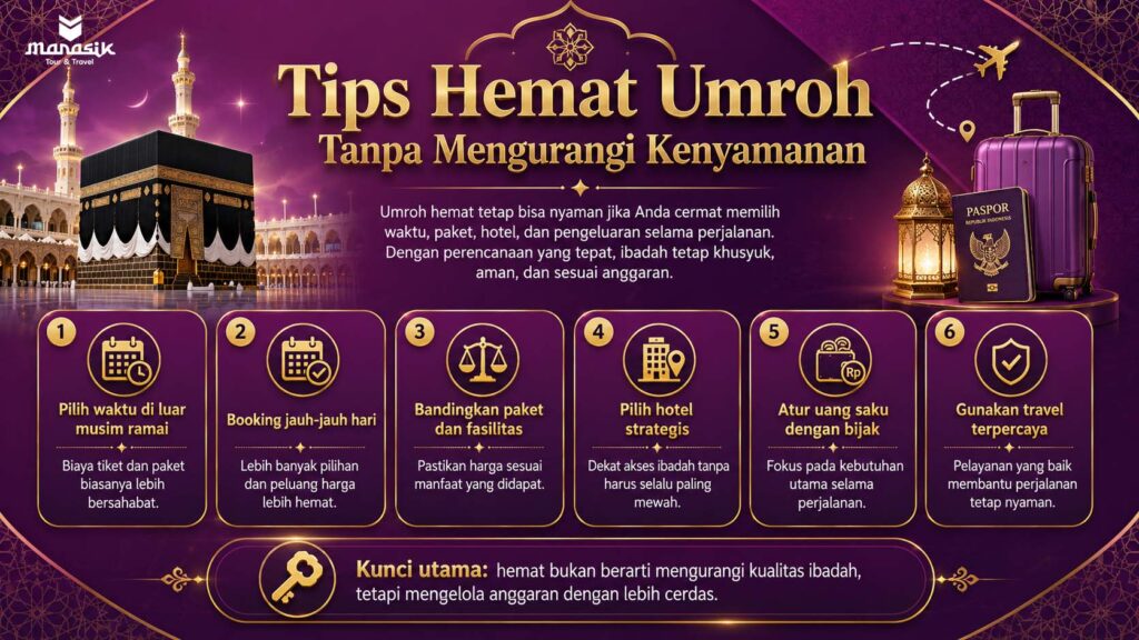 Tips Hemat Umroh Tanpa Mengurangi Kenyamanan