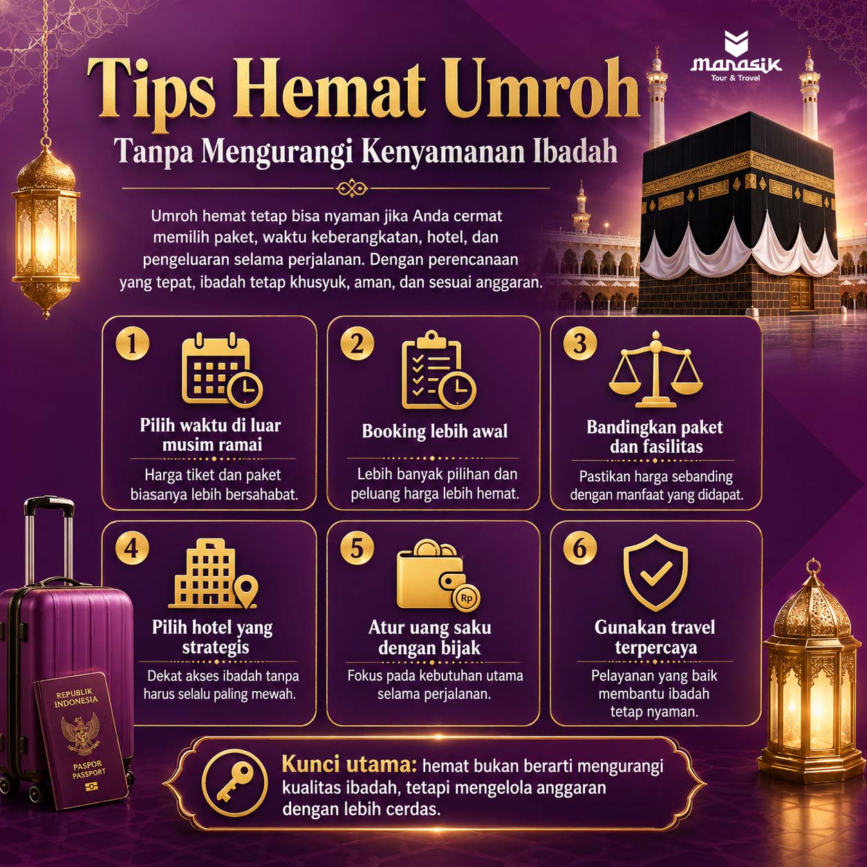 Tips Hemat Umroh Tanpa Mengurangi Kenyamanan Ibadah