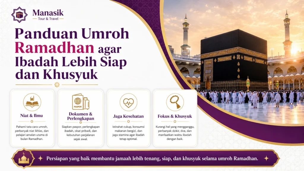 panduan umroh ramadhan agar ibadah lebih siap dan khusyuk