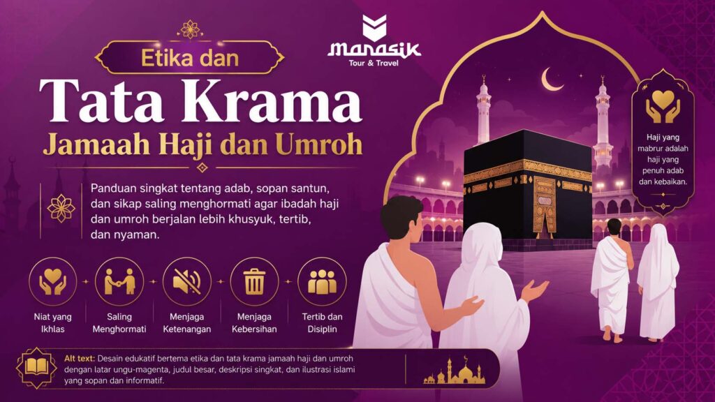 Etika dan tata krama jamaah haji dan umroh di Tanah Suci