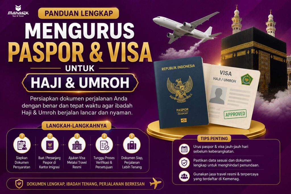 Panduan Mengurus Paspor dan Visa untuk Haji & Umroh