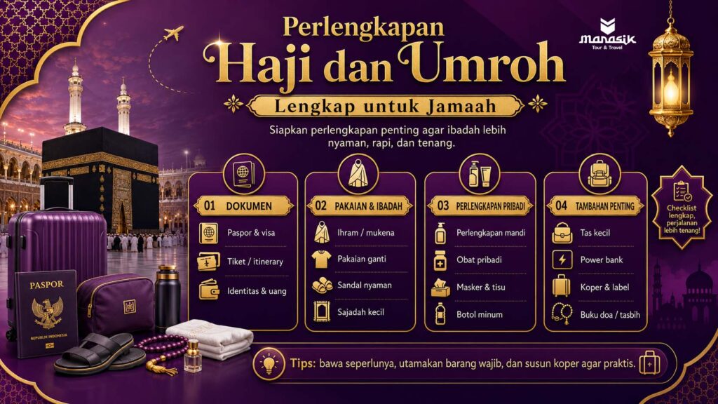 Perlengkapan Haji dan Umroh Lengkap untuk Jamaah