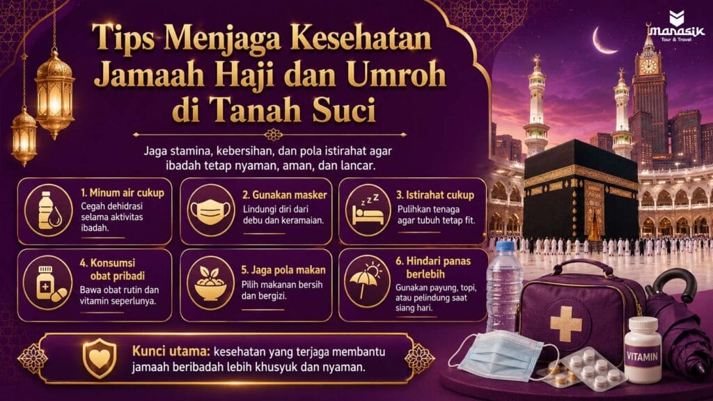 Tips Menjaga Kesehatan Jamaah Haji dan Umroh di Tanah Suci