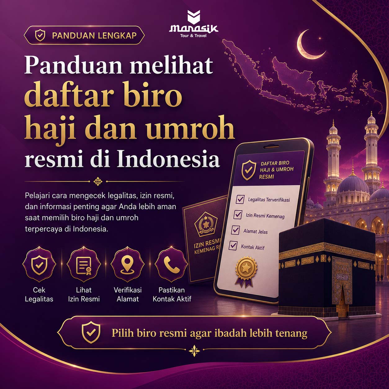 Panduan melihat daftar biro haji dan umroh resmi di Indonesia