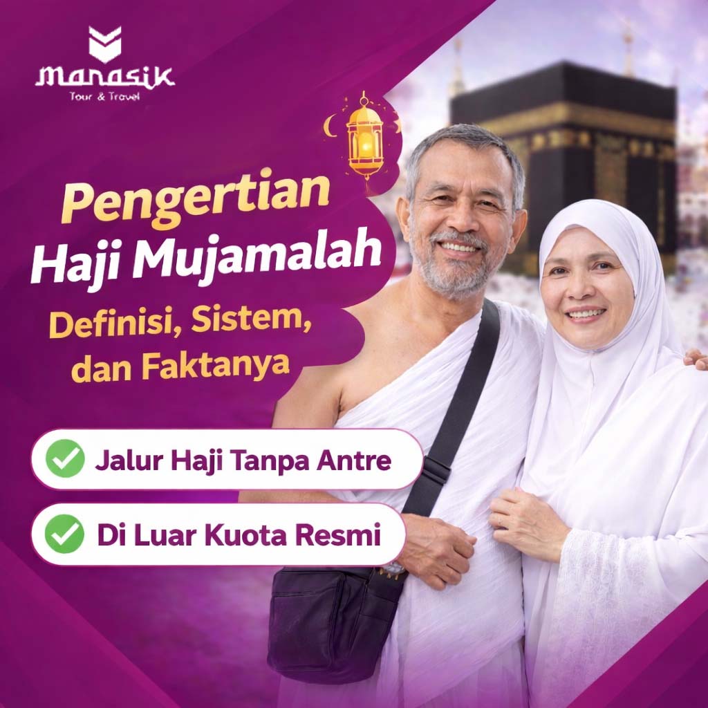 Pengertian haji mujamalah secara lengkap, mulai dari definisi, sistem pelaksanaan, perbedaannya dengan haji reguler dan furoda.