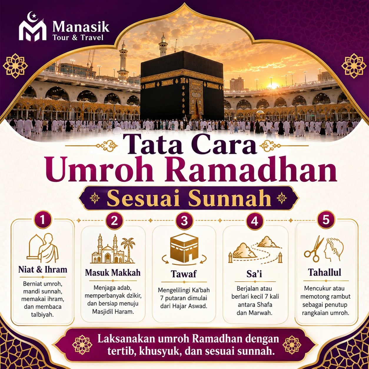 Tata Cara Umroh Ramadhan Sesuai Sunnah