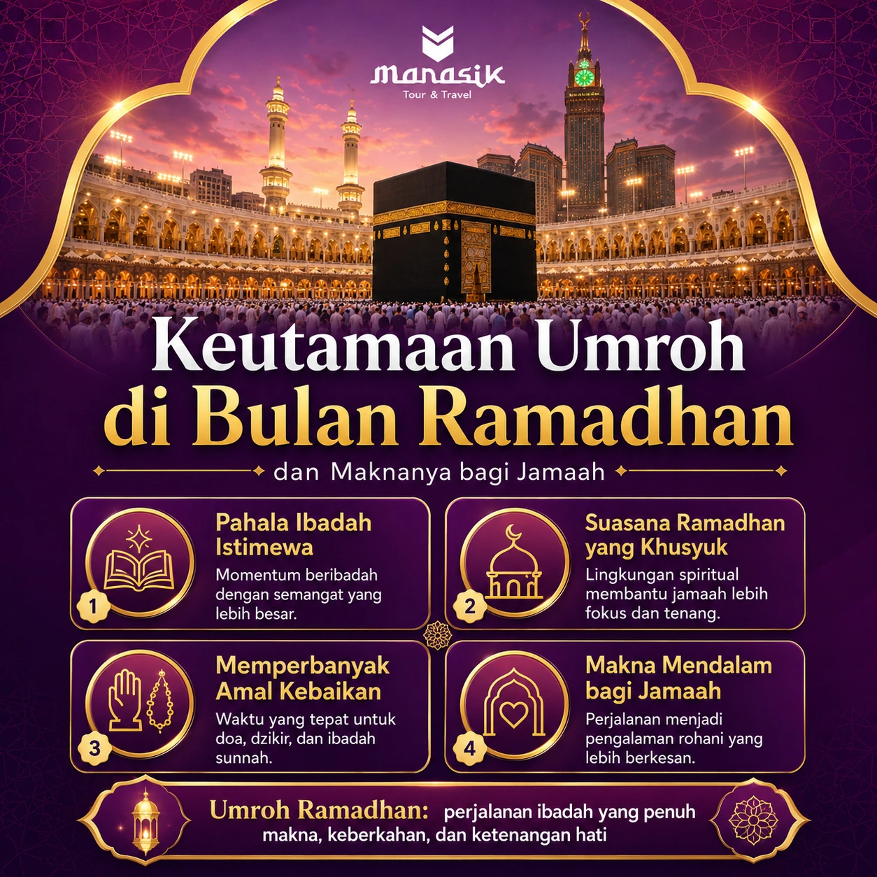 Keutamaan Umroh Ramadhan dan Dalilnya