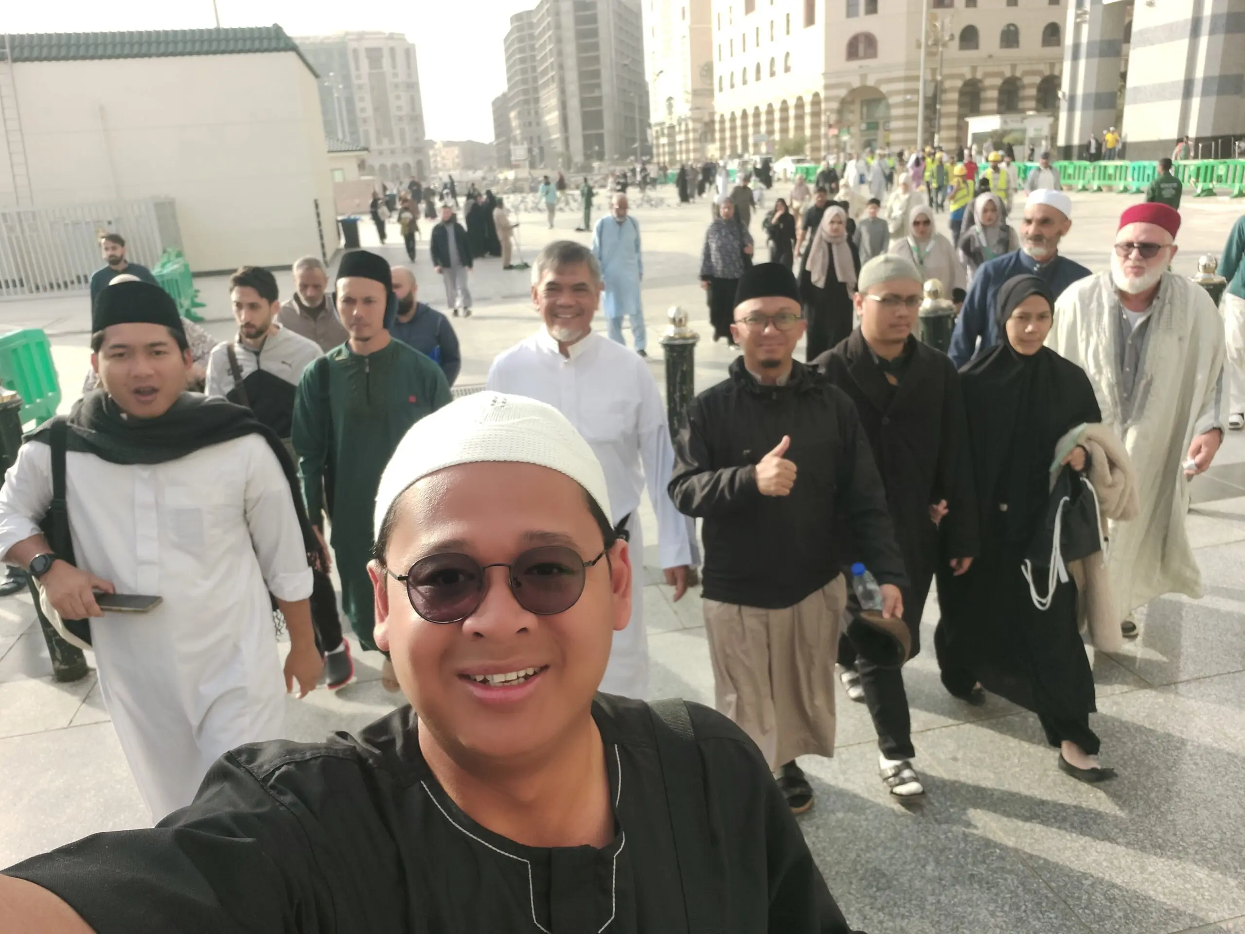 Kebersamaan jamaah Manasik di Tanah Suci