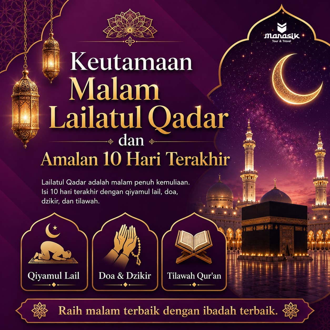 Pahami keutamaan malam Lailatul Qadar