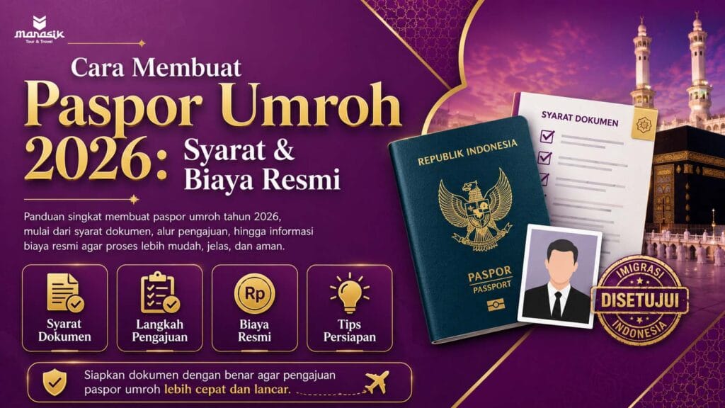 Cara Membuat Paspor Umroh 2026 Syarat & Biaya Resmi