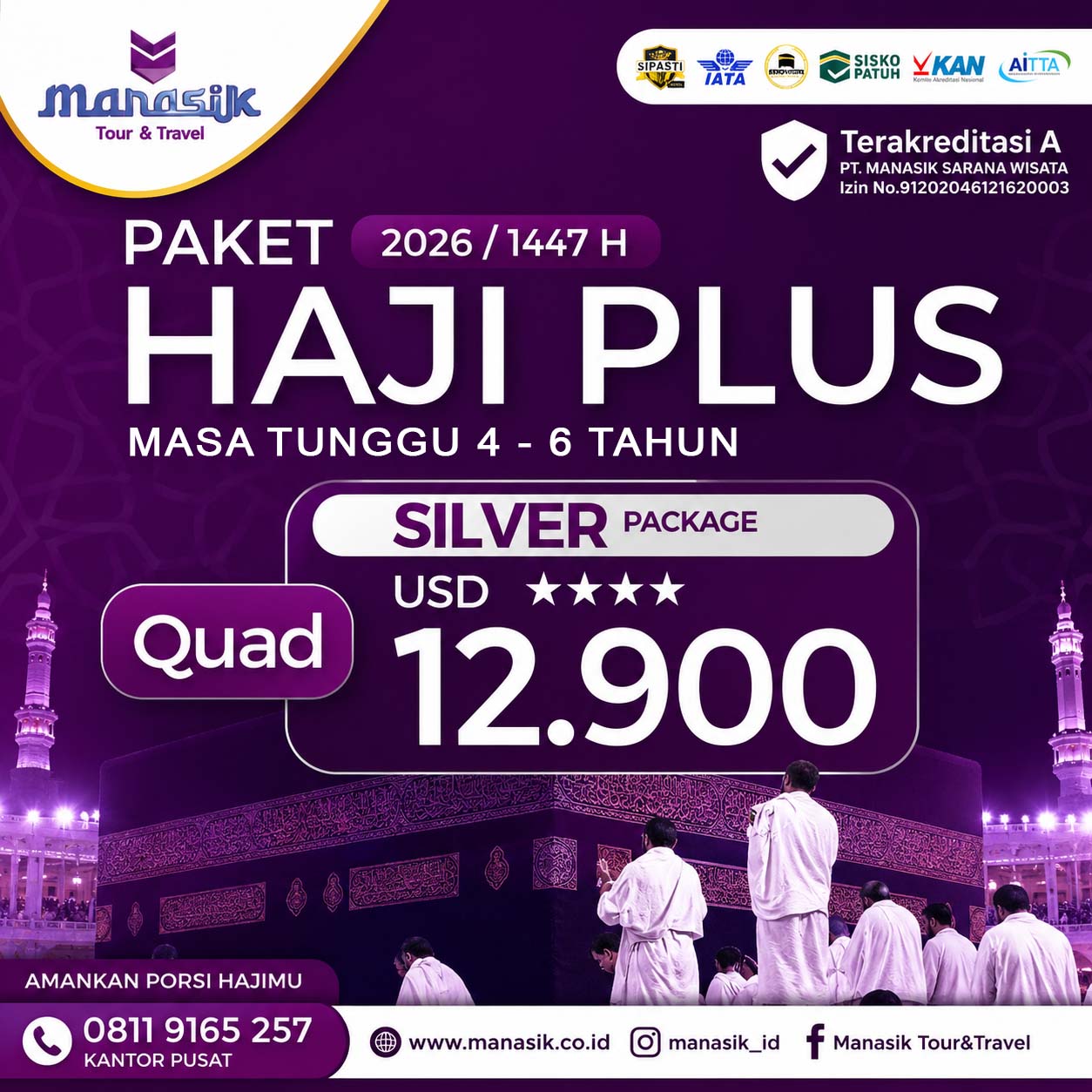 Paket Haji Plus Silver Quad