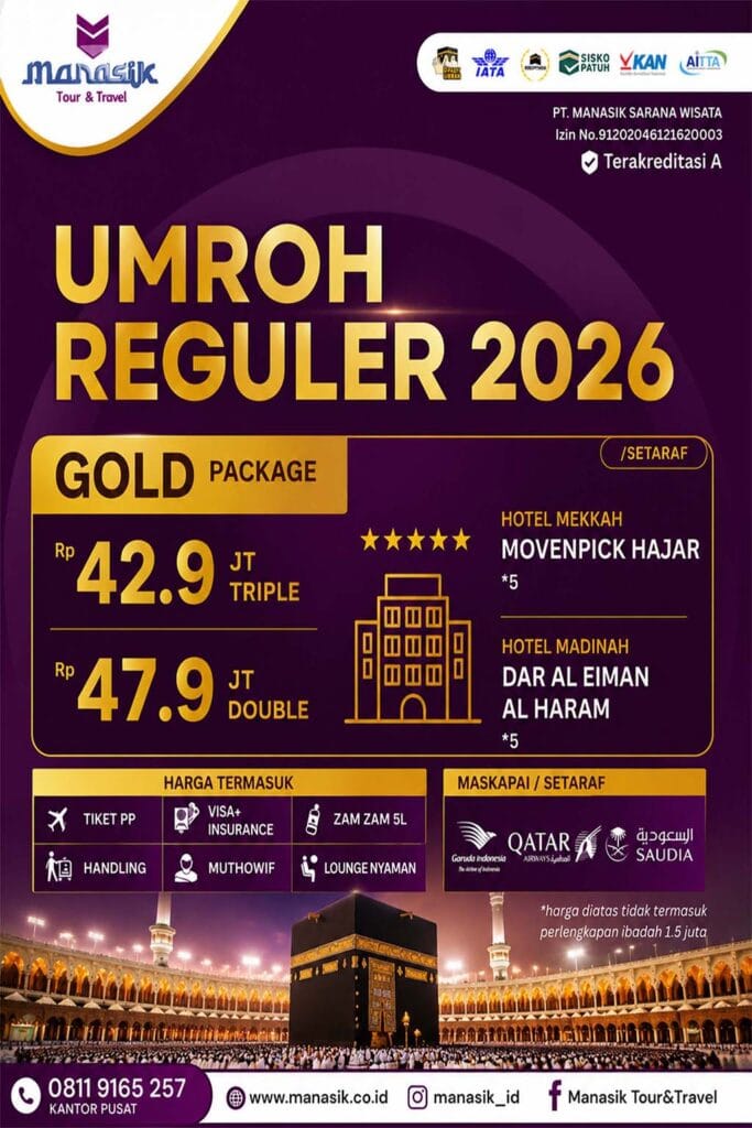 manasik paket umroh reguler gold