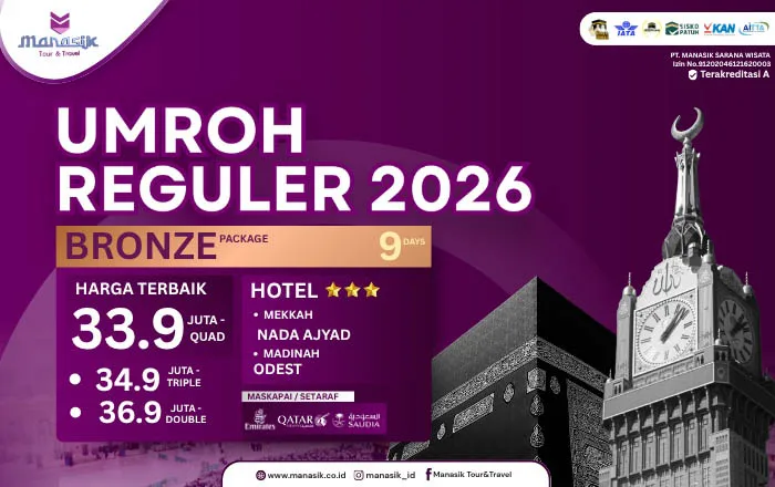 Paket Umroh Bronze 2026 Manasik Tour Travel