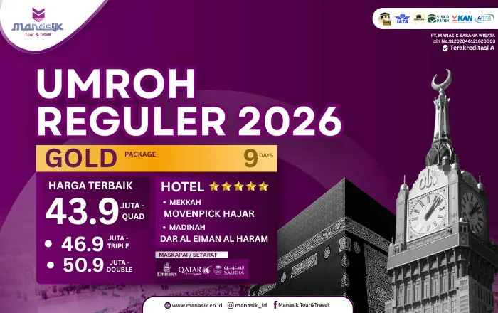Paket Umroh Gold 2026 Manasik Tour Travel