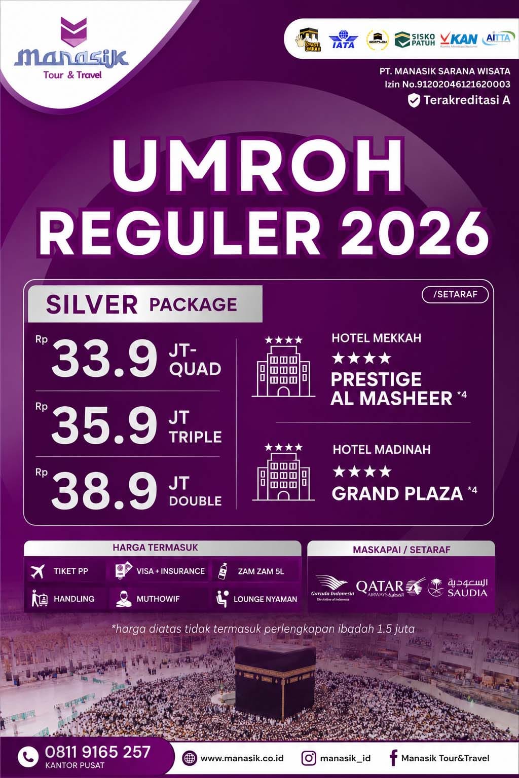 manasik paket umroh reguler silver