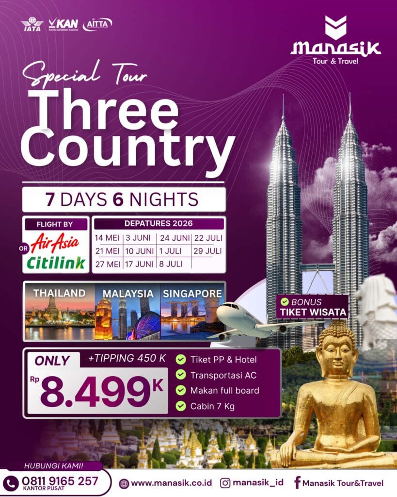 tour 3 negara