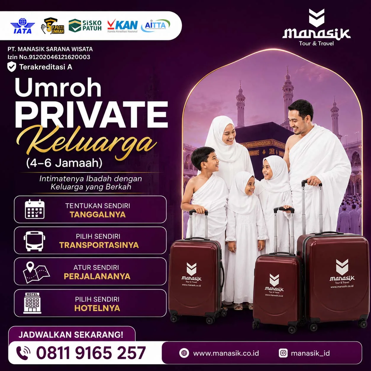 Umroh Private Keluarga Manasik Tour Travel