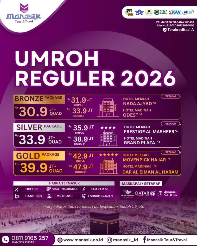 Paket Umroh Reguler 2026