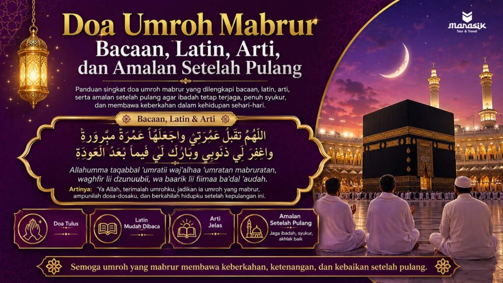 Doa Umroh Mabrur Bacaan, Latin, Arti, dan Amalan Setelah Pulang