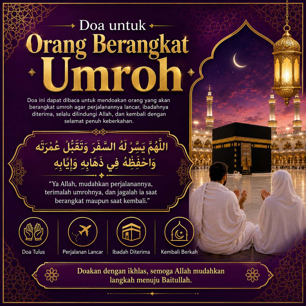 Doa untuk Orang Berangkat Umroh