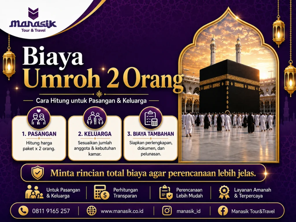 Cara Menghitung Biaya Umroh untuk 2 Orang dan Keluarga