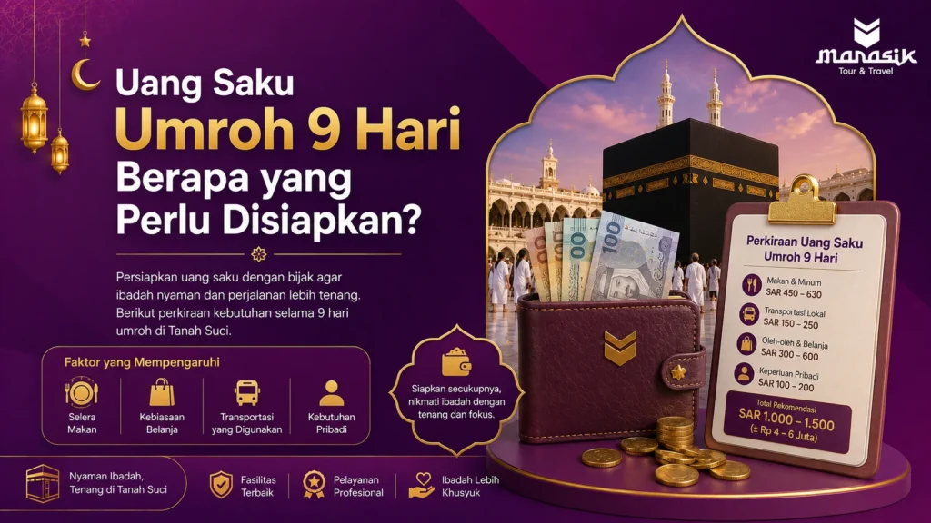 Uang Saku Umroh 9 Hari Berapa yang Perlu Disiapkan