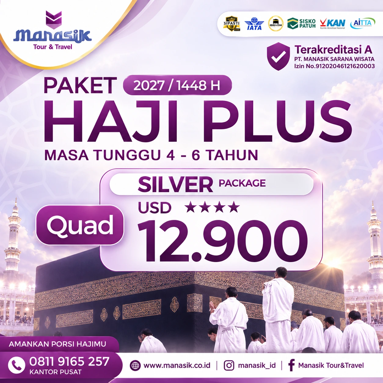 Flyer Paket Haji Plus Silver Manasik Tour Travel